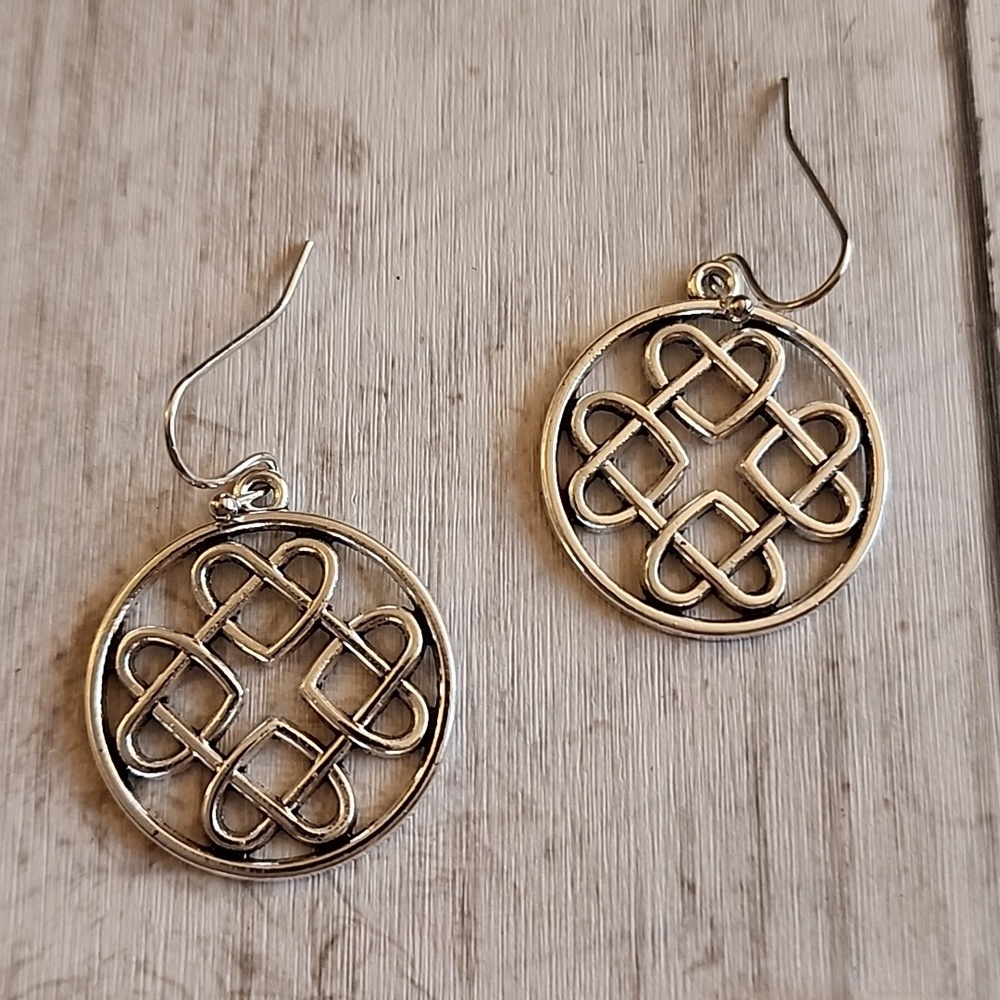 Boho Tribal Celtic Design Earrings Irish